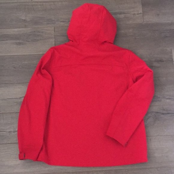 Free Tech Women's Red Hooded Soft Shell Jacket - Picture 2 of 6